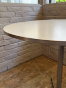 Fritz Hansen, Arne Jacobsen <br>Vintage CIRCULAR Table <br>Denmark <br>cerote antiques