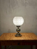 LUSTY K.P. <br> ガラステーブルランプ <br> Czechoslovakia , 1970‘s <br> cerote antiques