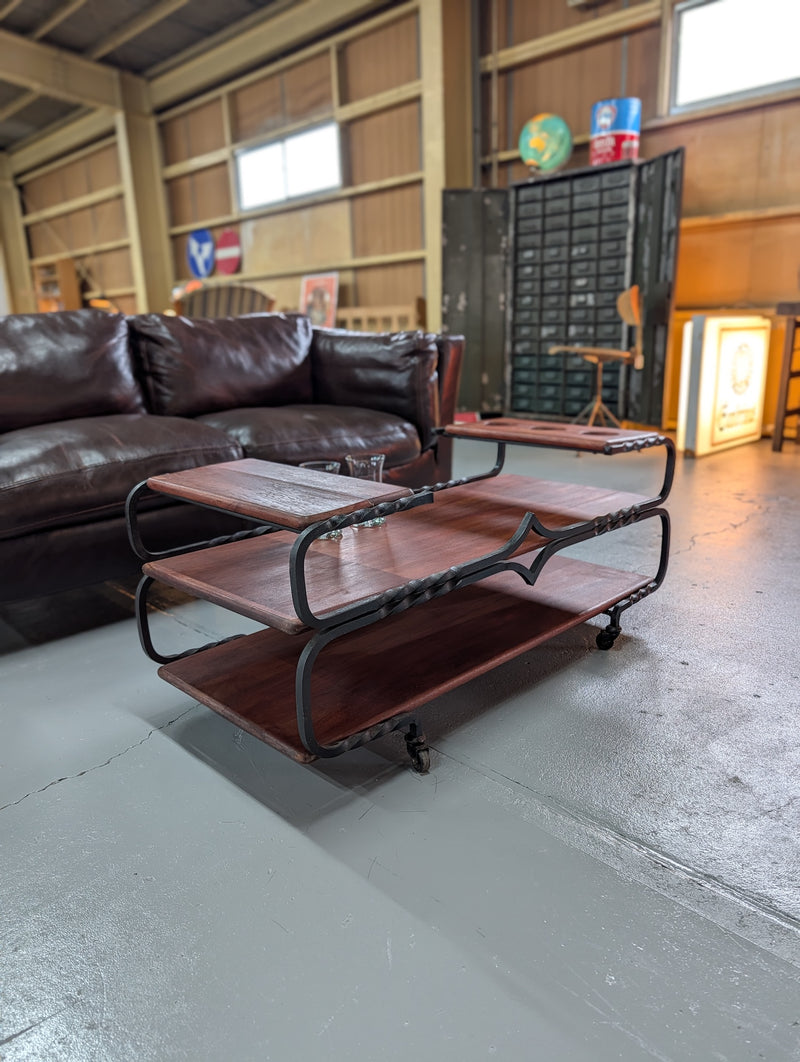 アイアンローテーブル/サービステーブル <br>TAMAGAWA BASE - ヴィンテージ SHARK ATTACK