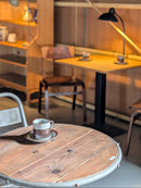 アイアンレッグラウンド テーブル <br>ヴィンテージ <br>TAMAGAWA BASE - ヴィンテージ SHARK ATTACK