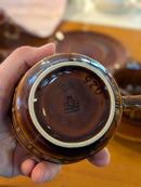 Pruszków <br>"Kratka" セラミック カップ＆ソーサー <br>1970's , Poland <br>TAMAGAWA BASE