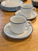 Eslau <br>"Marina" セラミック カップ&ソーサー <br>1970's-1980's , Denmark <br>TAMAGAWA BASE