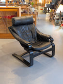 SKIPPER MØBLER , Svend Skipper <br>”Apollo Chair” レザー ラウンジチェア＆オットマン <br>1970's , Denmark <br>TAMAGAWA BASE