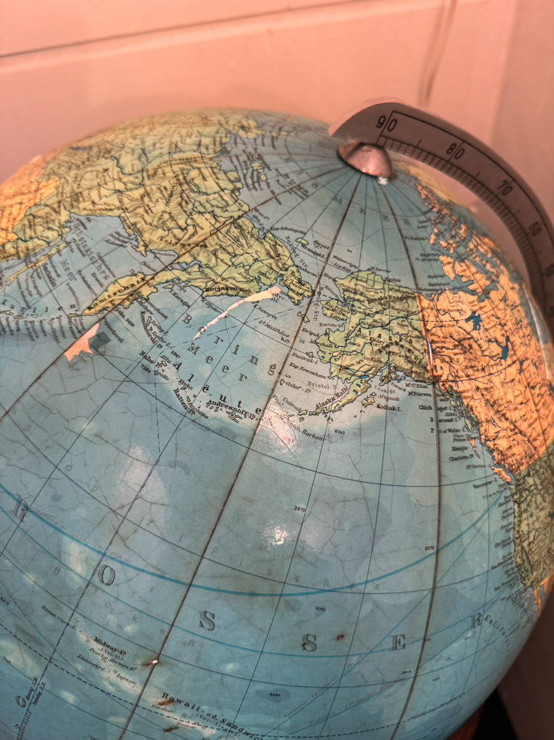 COLUMBUS DUO ERDGLOBUS <br> グローブランプ <br> 1964‘s, Germany <br> cerote antiques - ヴィンテージ SHARK ATTACK