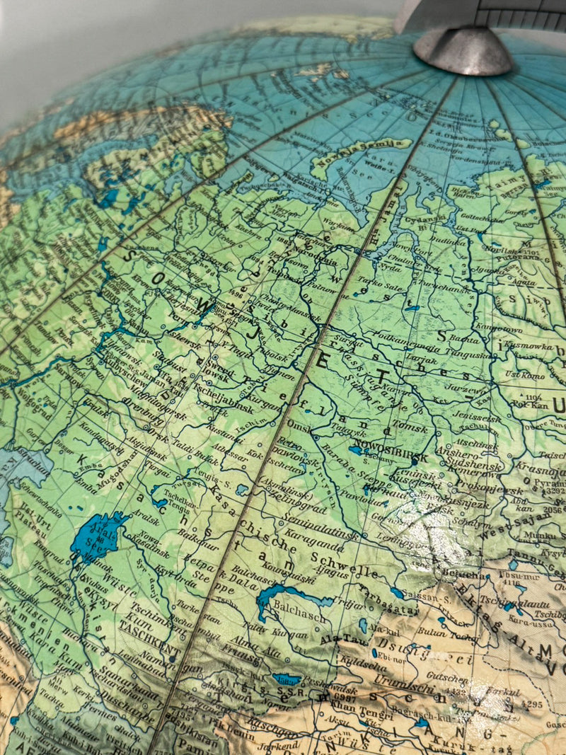 COLUMBUS DUO ERDGLOBUS <br> グローブランプ <br> 1964‘s, Germany <br> cerote antiques - ヴィンテージ SHARK ATTACK