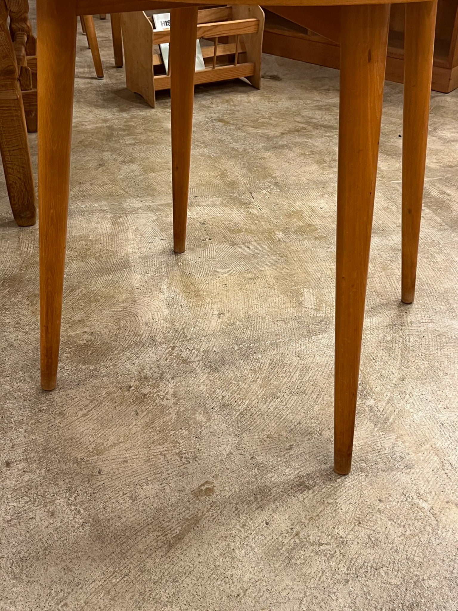 ウッド ラウンドテーブル - cerote antiques