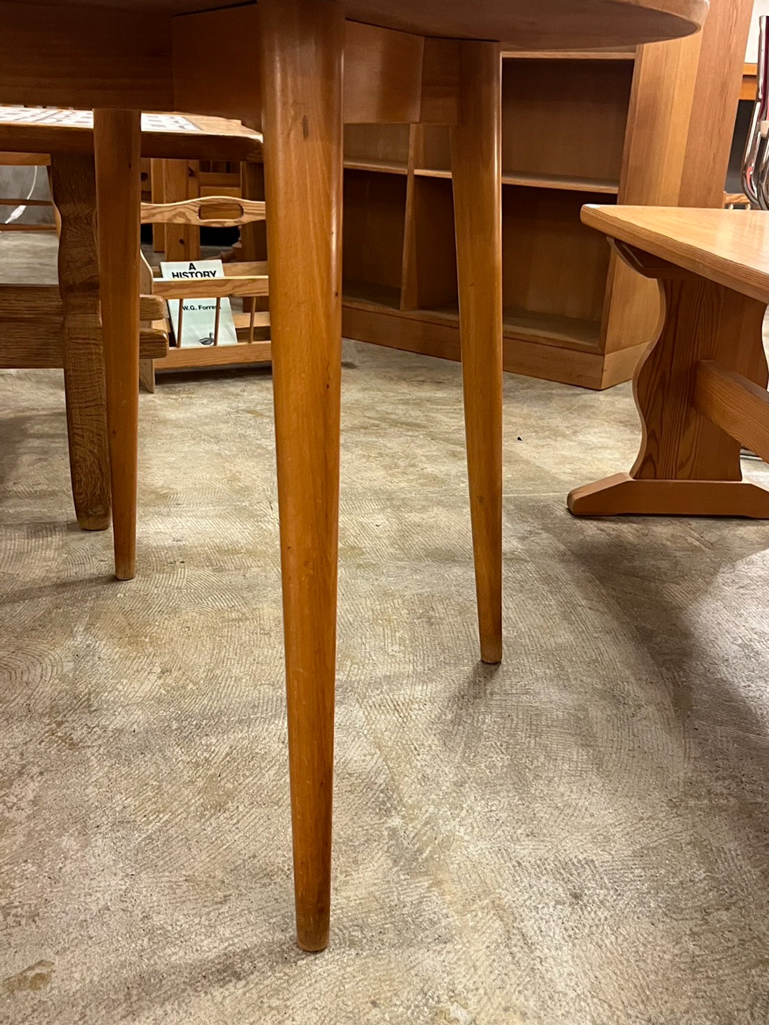 ウッド ラウンドテーブル - cerote antiques