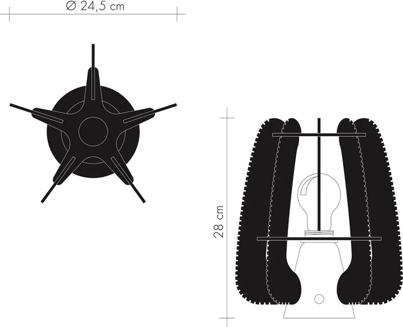 LAFABLIGHT <br> ARIOCA "QADRO PORTABLE" <br> Lamp on Base - ヴィンテージ SHARK ATTACK