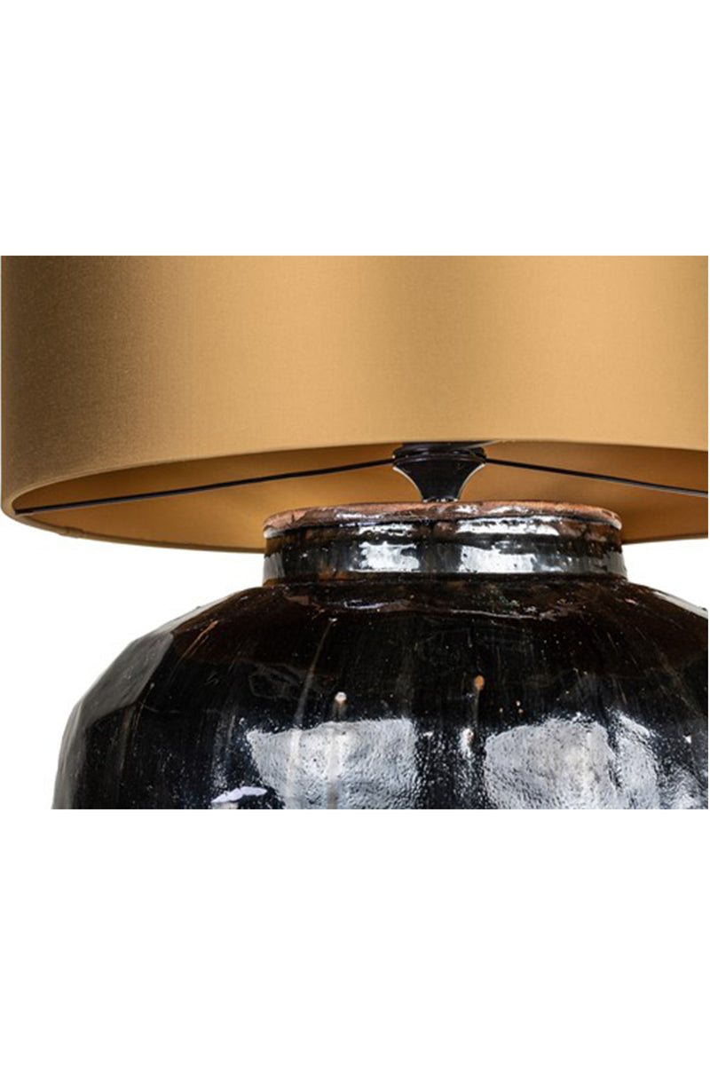 【P】Antique Urn Lamp Large+Shade 47GO