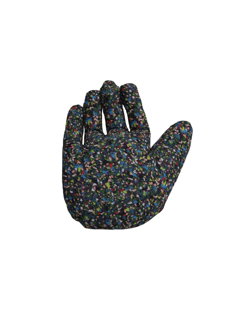 Fabric object "Hand"S size Right Texture terrazzo Blue <br>reload