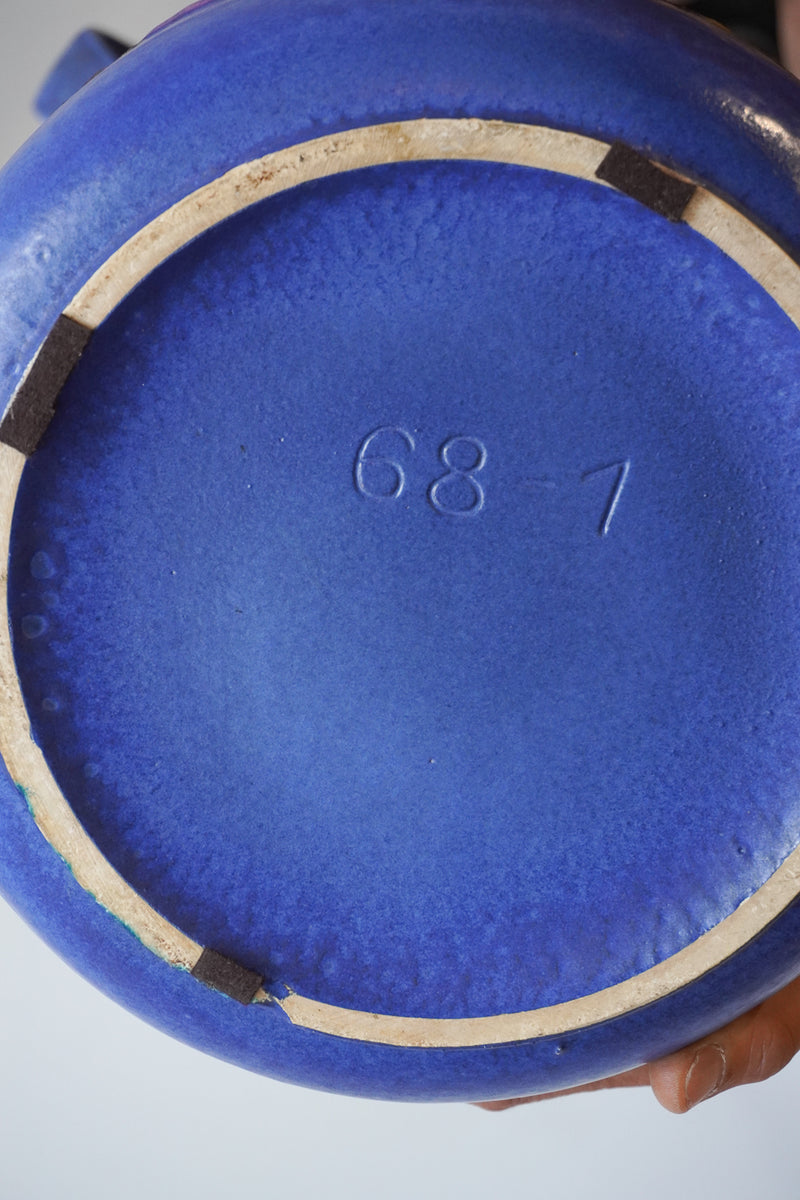 Scheurich <br>セラミック フラワーベース<br>1970's , Germany <br>cerote antiques - ヴィンテージ SHARK ATTACK