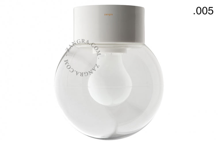 zangra <br>outdoor or bathroom white porcelain wall or ceiling light <br> - ヴィンテージ SHARK ATTACK