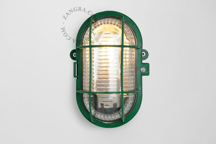 zangra<br> outdoor or bathroom green bulkhead light<br> Yamato store