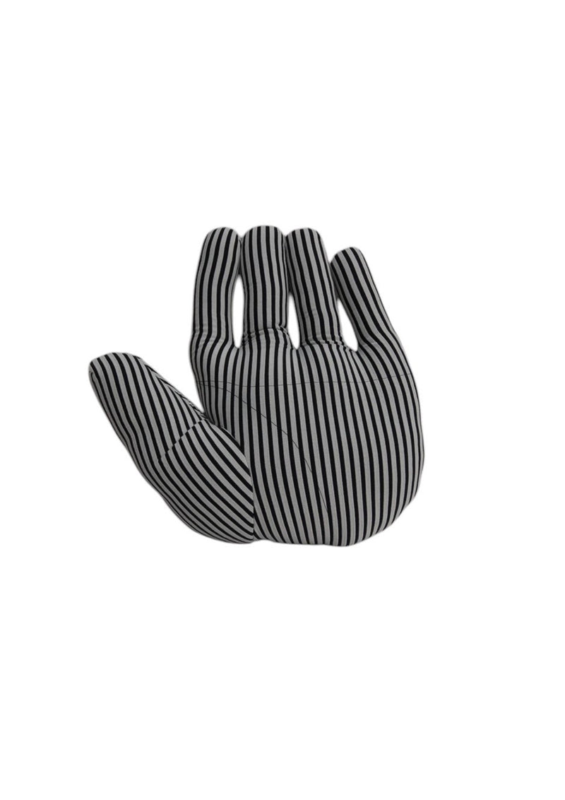 Fabric object "Hand"S size Black stripe <br>大阪店