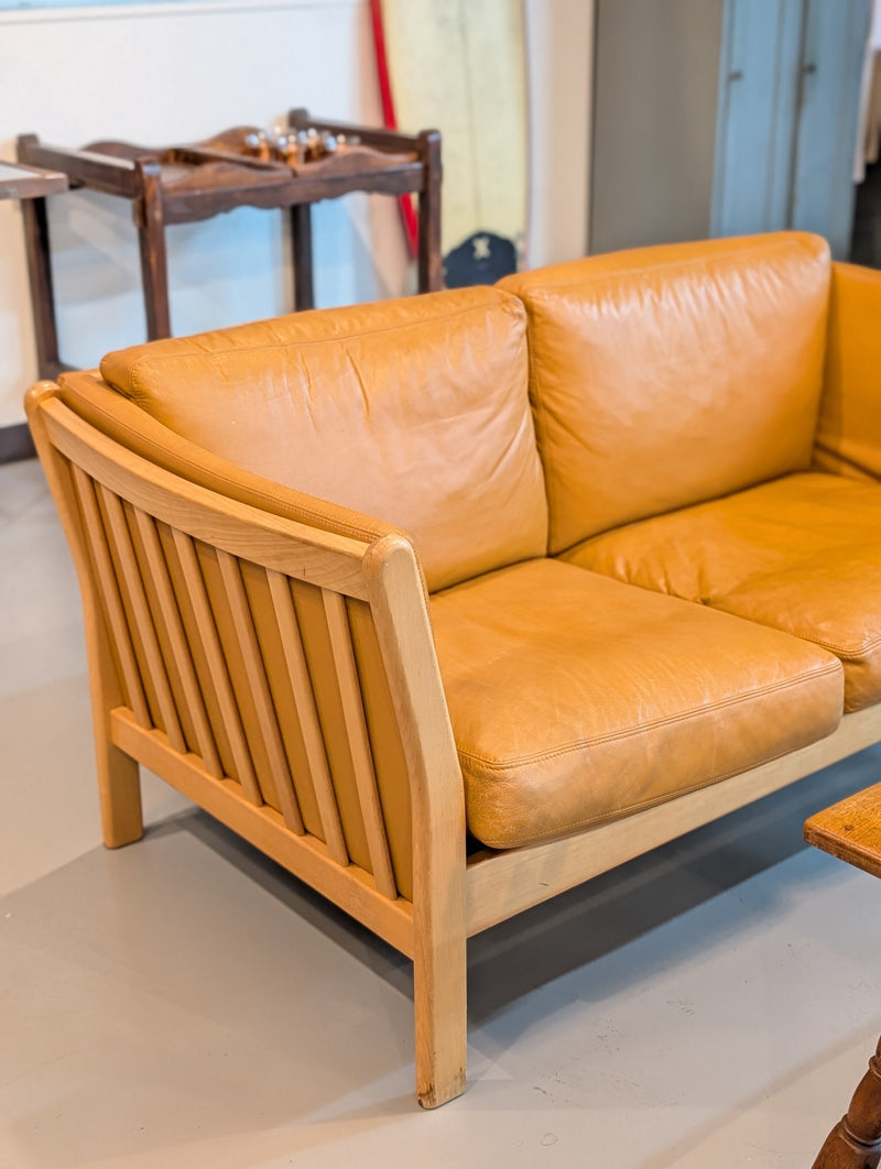 2シーターレザーソファ <br>1992’s  Denmark <br>TAMAGAWA BASE
