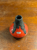 Fat Lava Roth Keramik <br> セラミックフラワーベース <br> West Germany<br>TAMAGAWA BASE