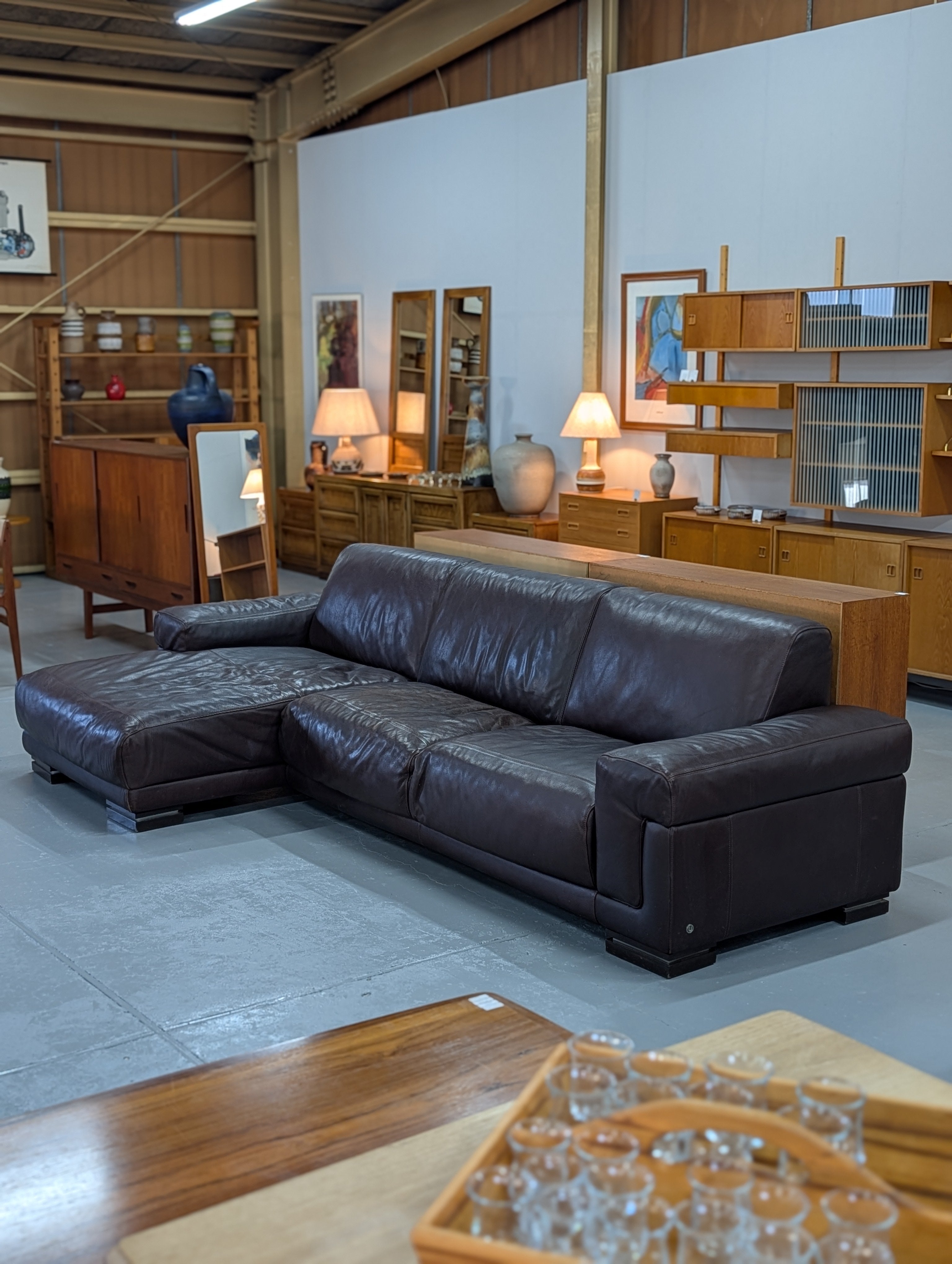 NATUZZI - レザーカウチソファ - 2000's Italy - TAMAGAWA BASE