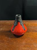 Fat Lava Roth Keramik <br> セラミックフラワーベース <br> West Germany<br>TAMAGAWA BASE