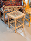 オークウッド タイルトップサイドテーブル <br>TAMAGAWA BASE