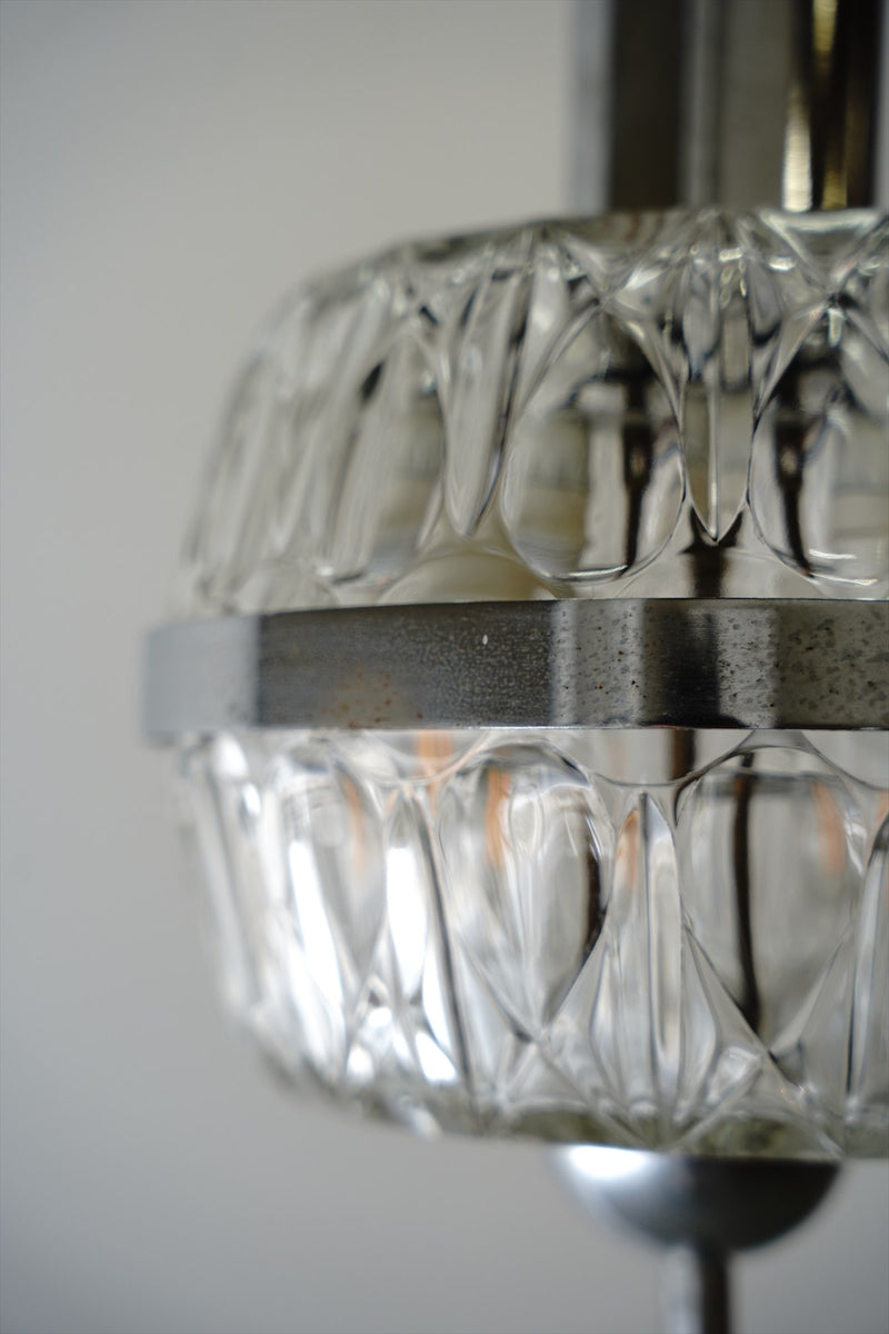 2-light cutting glass pendant lamp vintage Sendagaya store