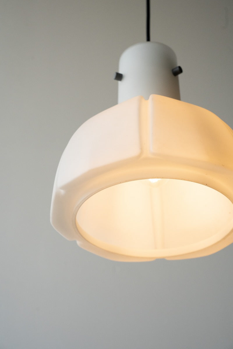 Frosted glass pendant lamp vintage Yamato store