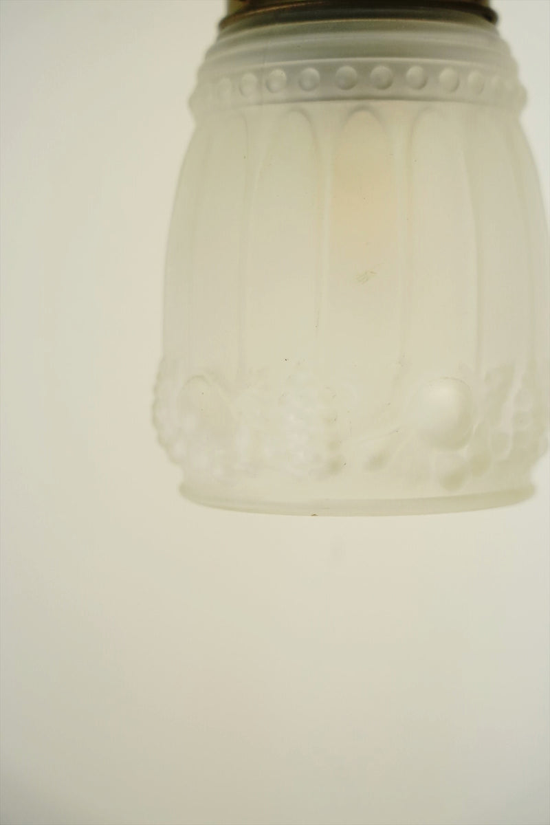 Frosted glass pendant lamp vintage Yamato store