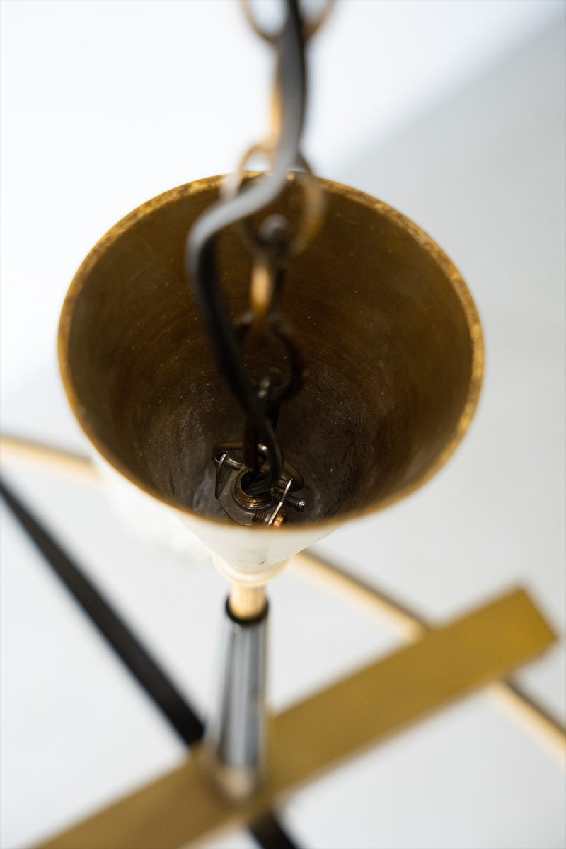 6 light brass chandelier vintage<br> Sendagaya store