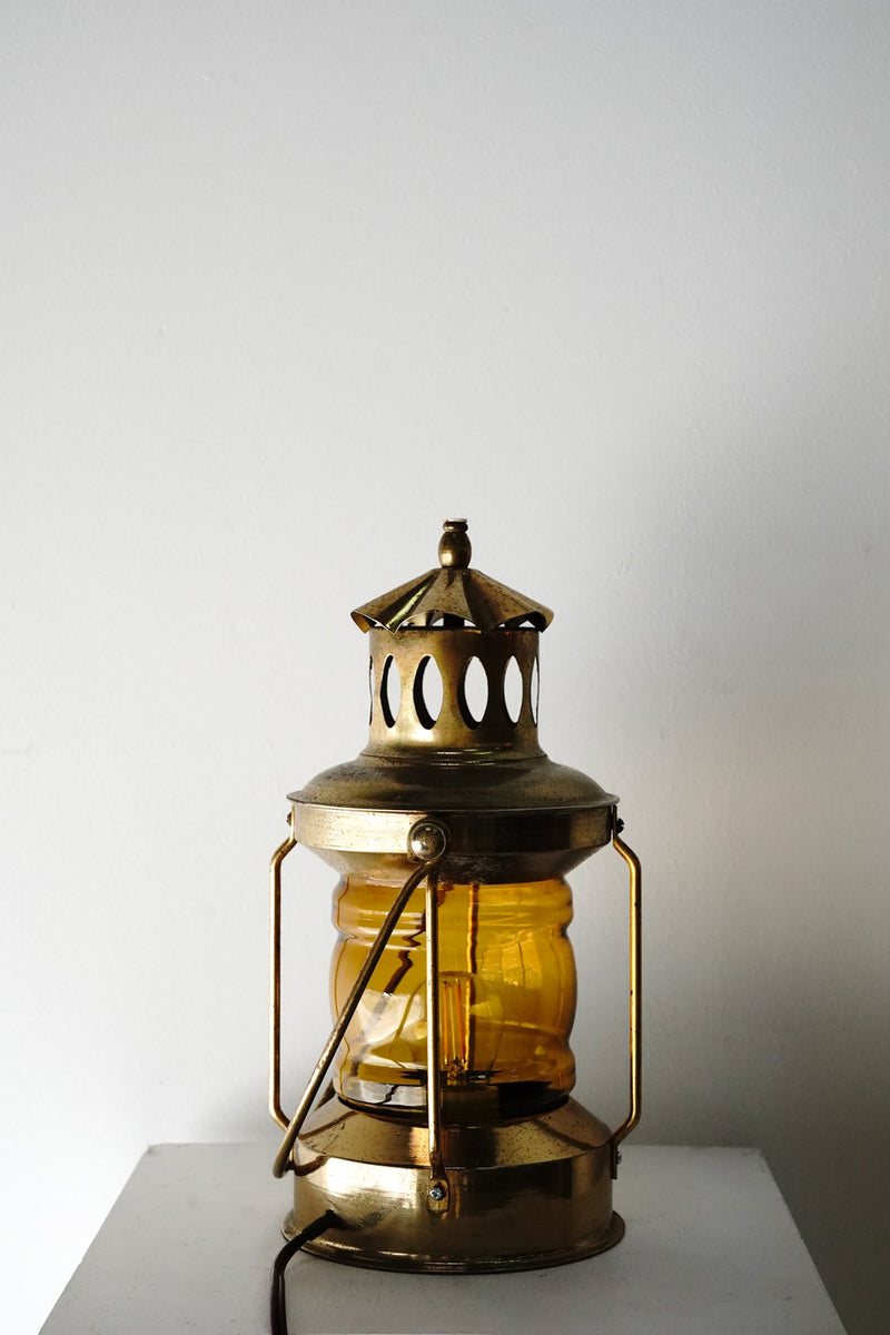 Amber glass lantern vintage Yamato store