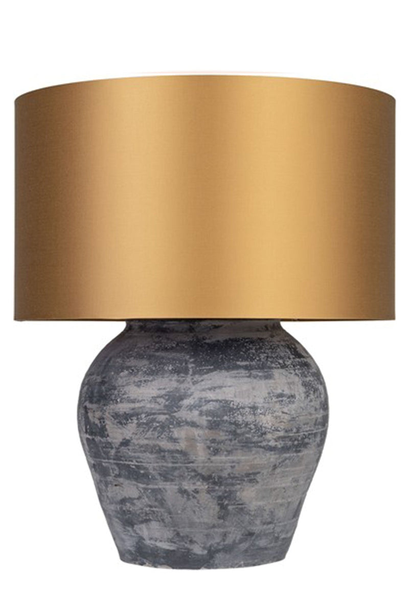 【P】Terracotta Vase Lamp+Shade 10