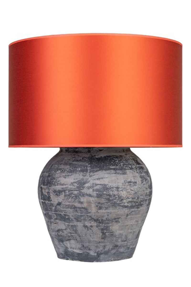 【P】Terracotta Vase Lamp+Shade 11
