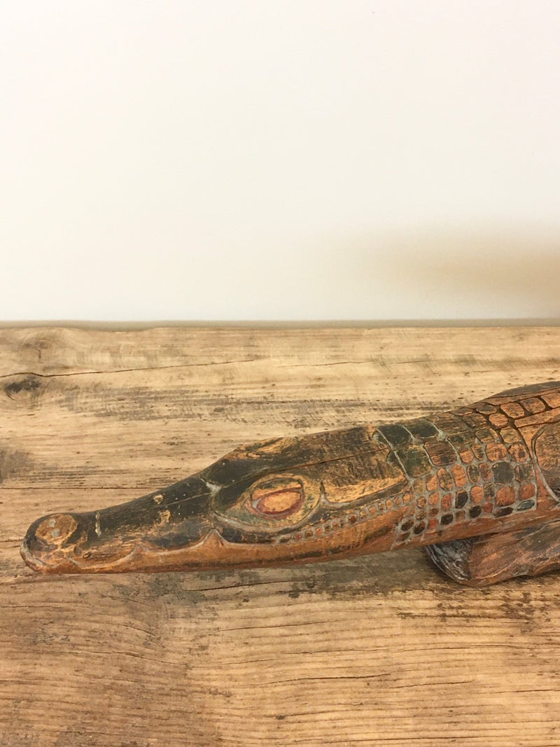 Vintage crocodile motif object (Sendagaya store)