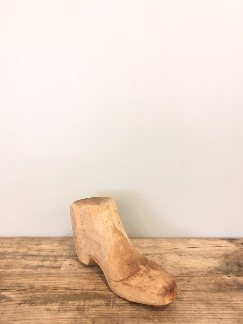 Vintage wood shoe shaped object (A) Sendagaya store