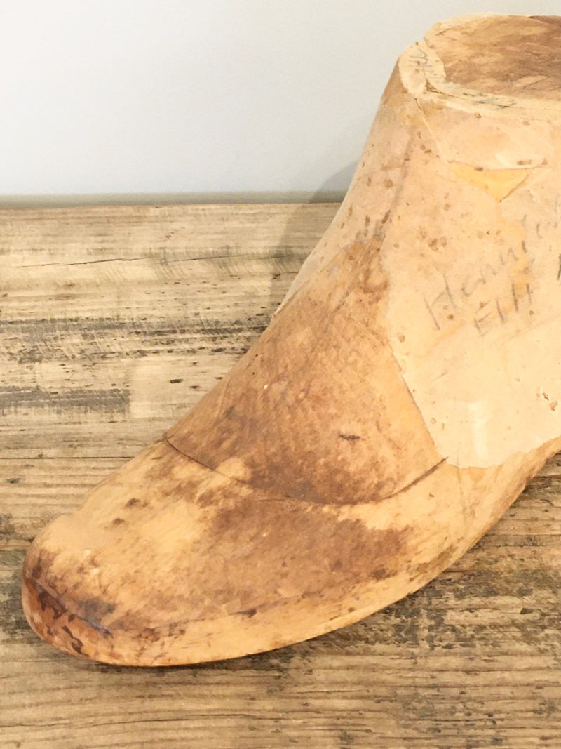 Vintage wood shoe shaped object (A) Sendagaya store