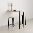 TIPTOE<br>BIG LOU bar stool – SOLID OAK <br>GRAPHITE BLACK - ヴィンテージ SHARK ATTACK