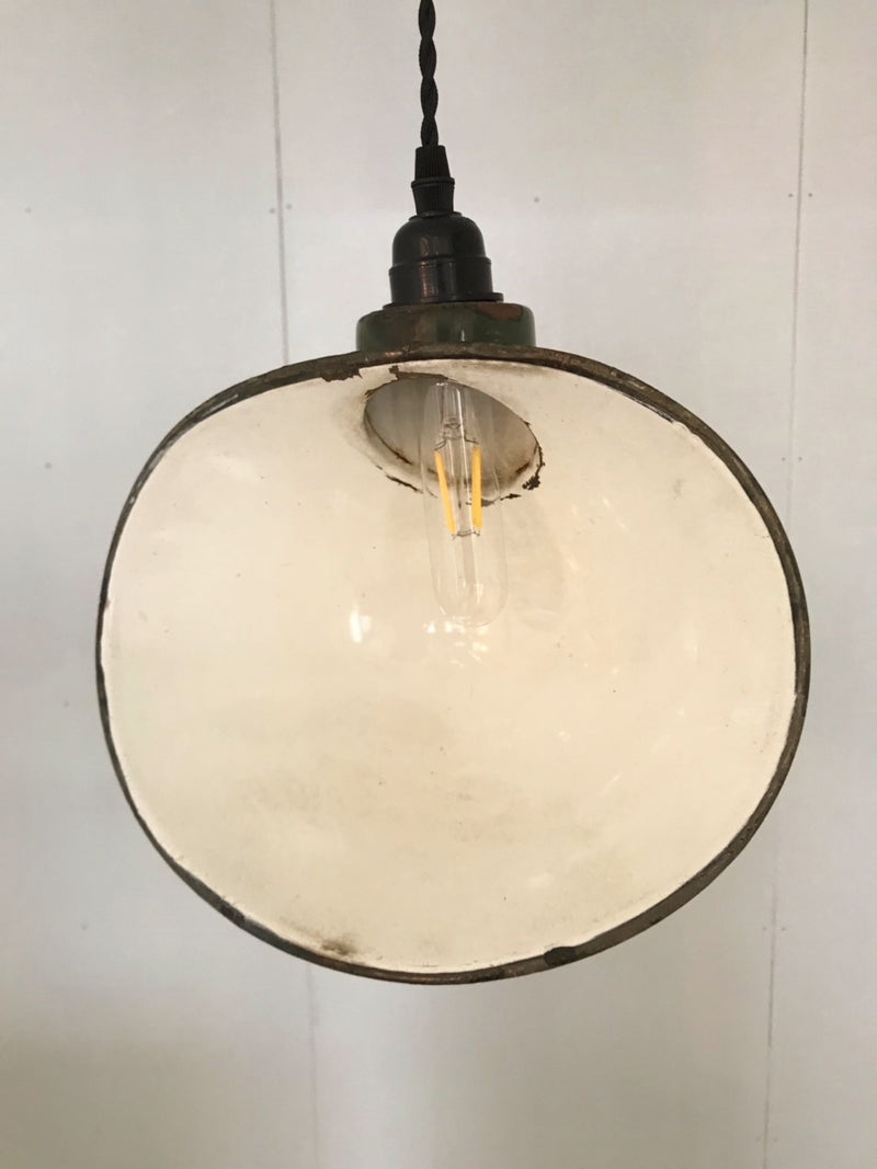 vintage<br> Industrial enamel pendant lamp B (Sendagaya store)<br> _IPL-190715-02