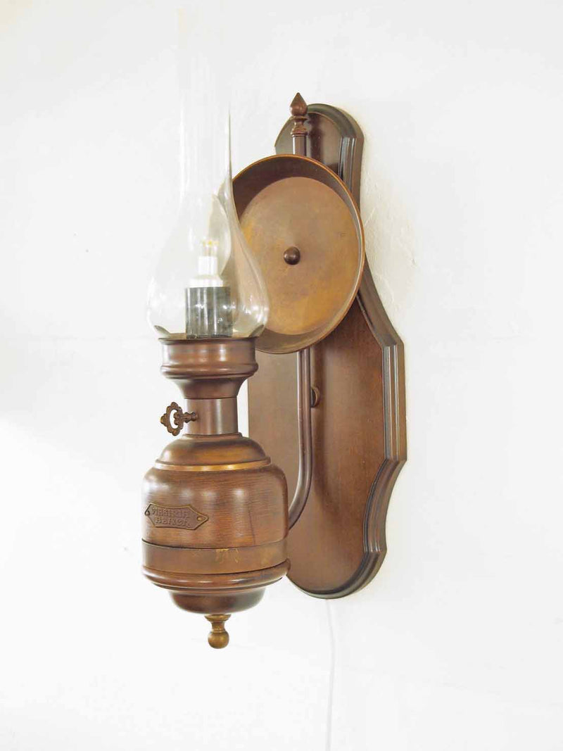 vintage<br> Solid teak wood x glass bracket lamp (Sendagaya store)<br> BULA-200428-2-S 