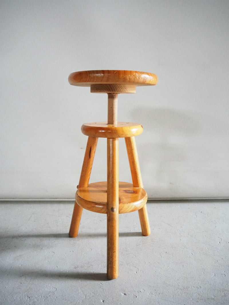 Vintage Wood Stool/Side Table Sendagaya Store