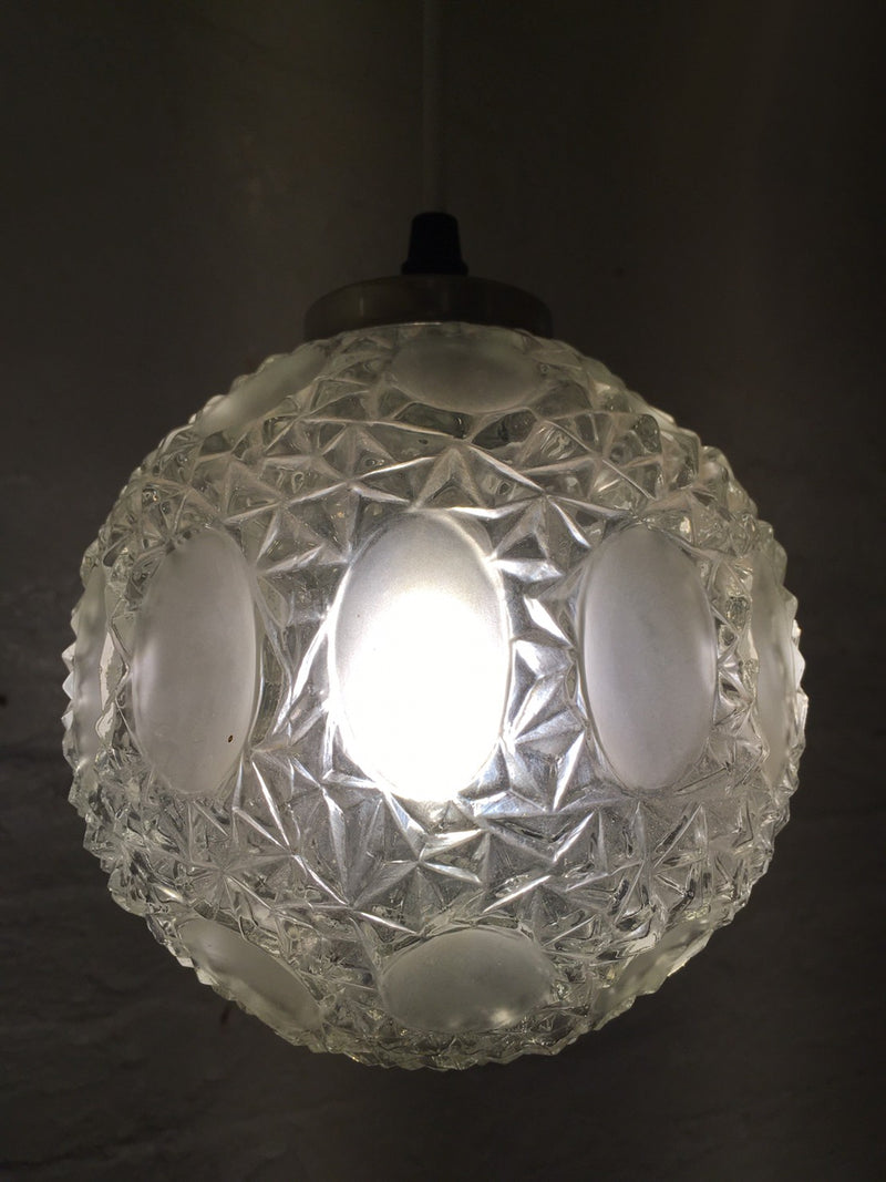 vintage<br> Cutting glass pendant lamp Sendagaya store<br>