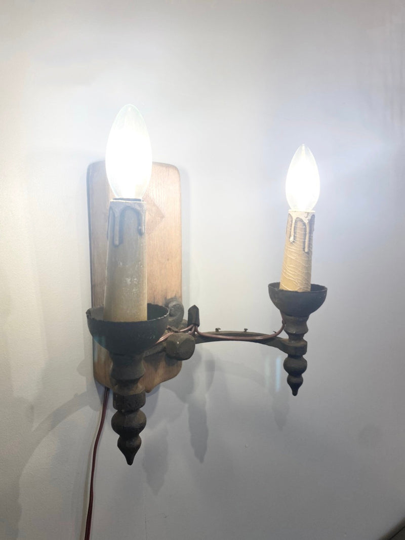 vintage<br> Wood bracket lamp (Sendagaya store)<br> BULA-210606-2-S
