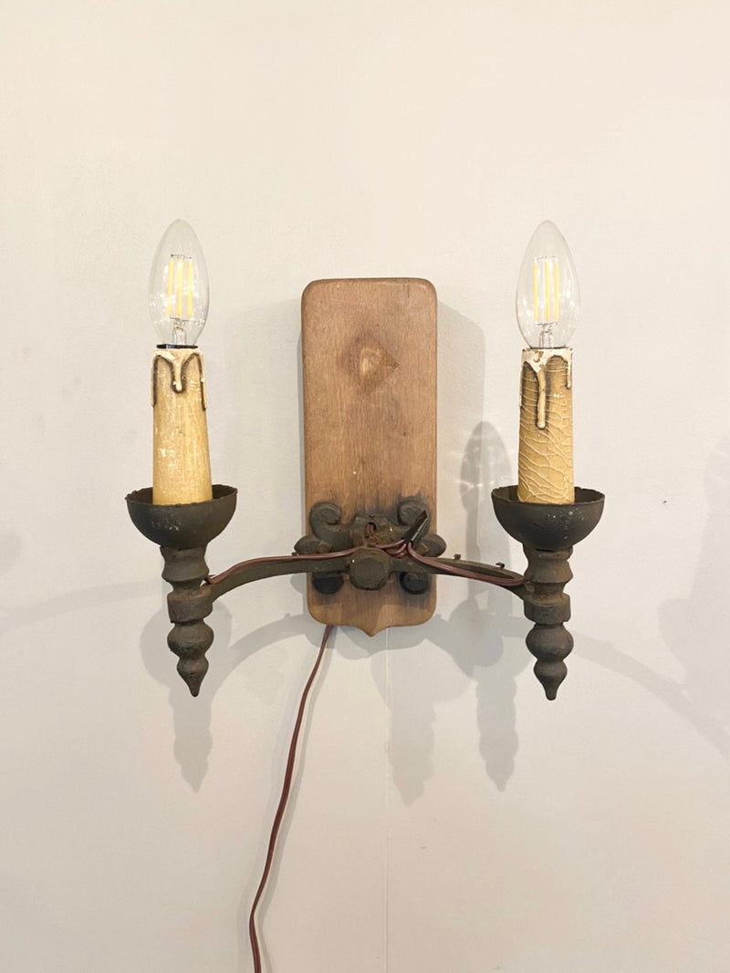 vintage<br> Wood bracket lamp (Sendagaya store)<br> BULA-210606-2-S