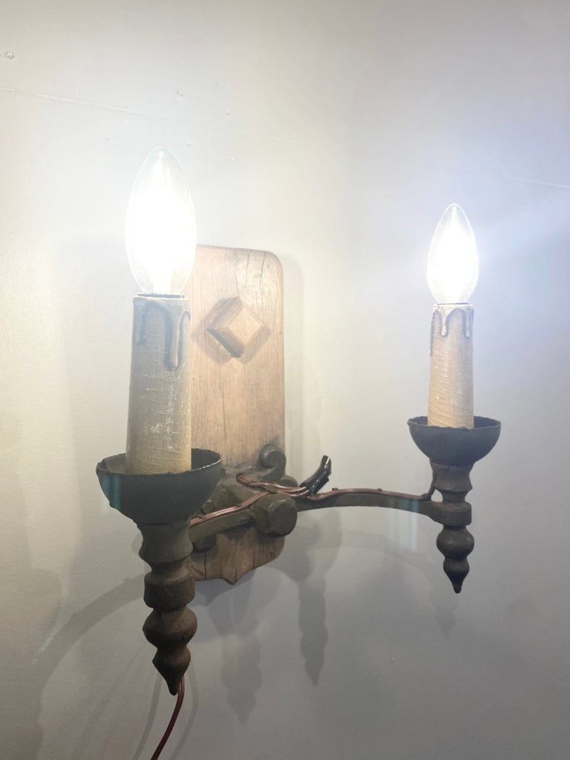 vintage<br> Wood bracket lamp Sendagaya store<br>