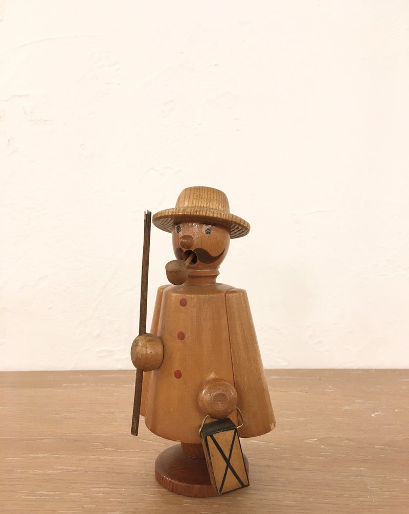 Vintage human motif wood object Sendagaya<br>
