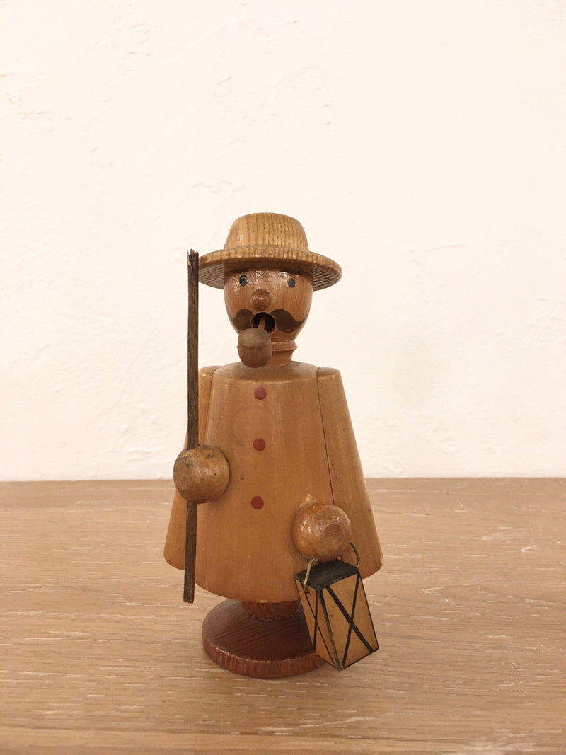 Vintage human motif wood object Sendagaya<br>