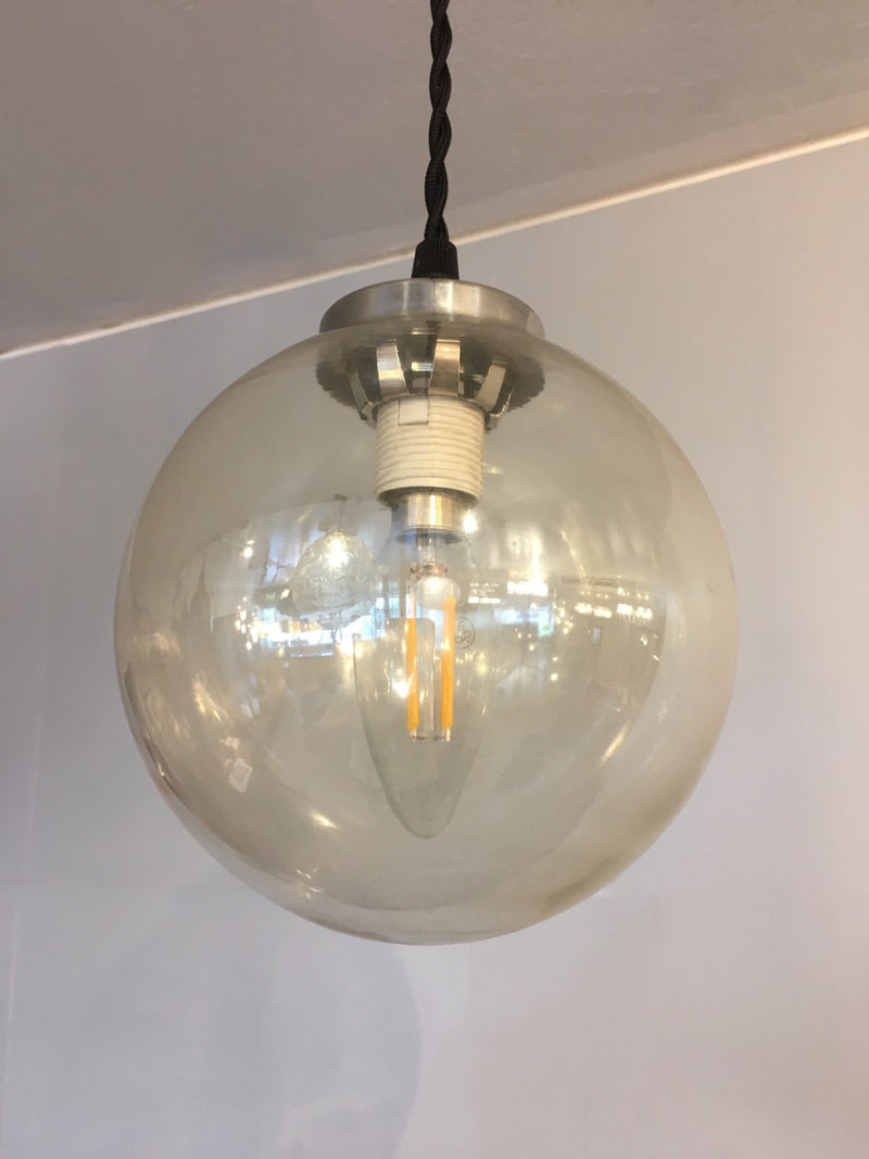 vintage<br> clear glass pendant lamp<br> (Sendagaya store)<br> plsd-210621-12-S