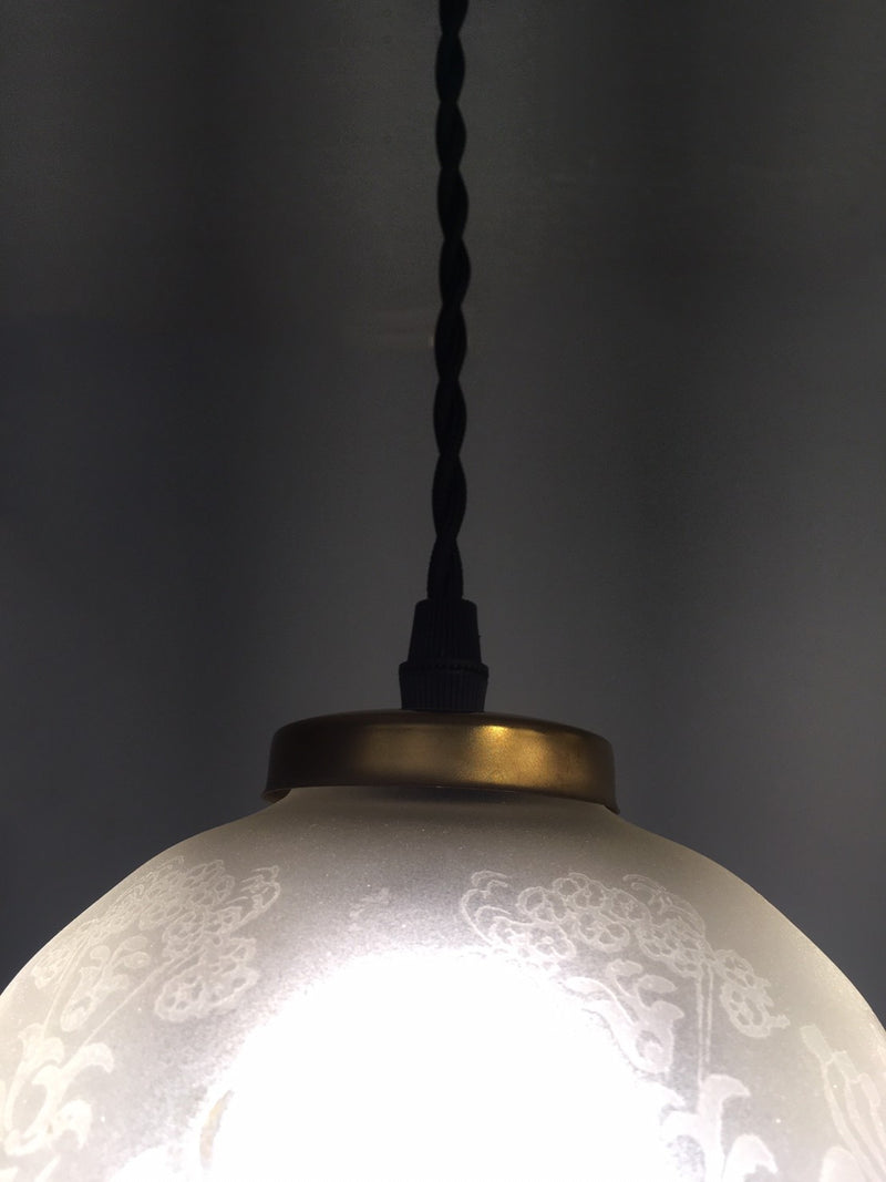 vintage<br> Frosted glass pendant lamp Yamato store