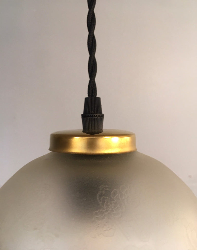 vintage<br> Frosted glass pendant lamp Yamato store