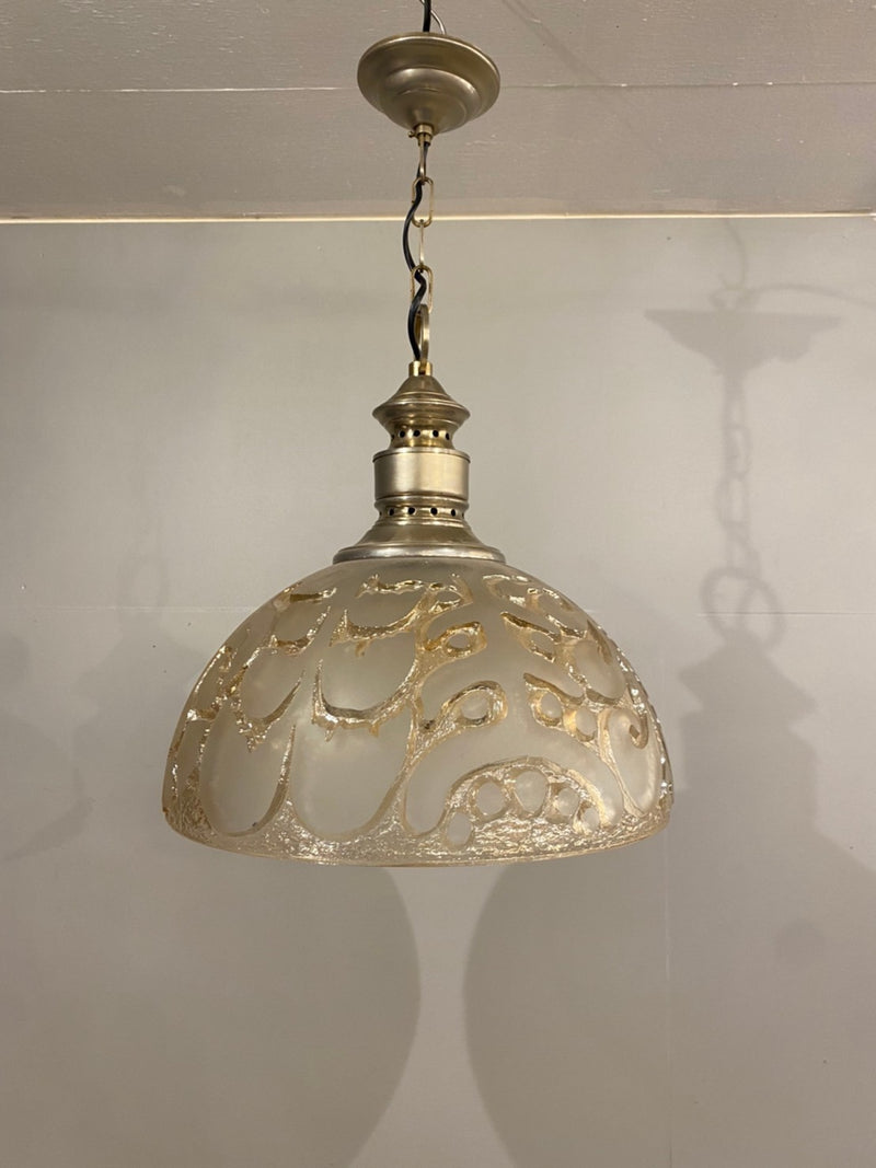 Vintage glass x iron pendant lamp Yamato store