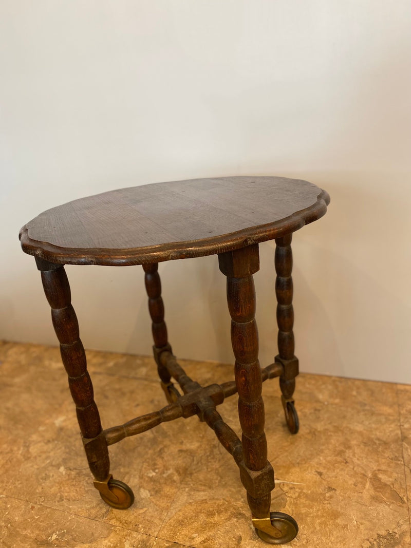 Vintage Wood Side Table/Wagon (Sendagaya Store)_anwc-210712-5-S