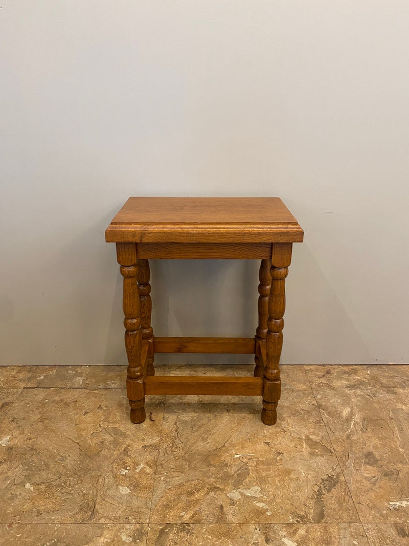 Vintage oak wood side table (Sendagaya store)_anwc-210712-7-S