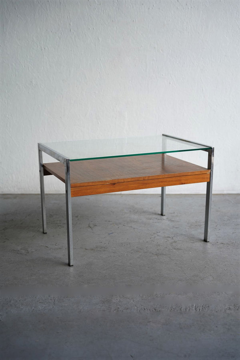Vintage glass top coffee table B<br>